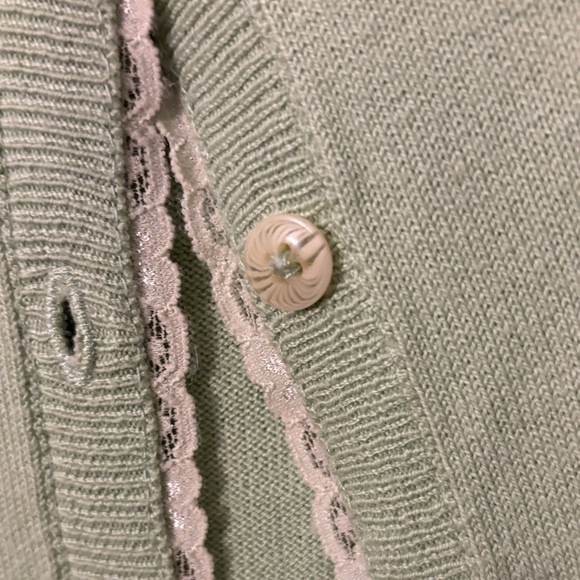 Chic Pastel Green Women's Cardigan - Picture 6 of 8